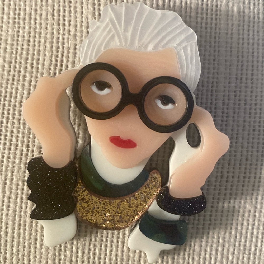 Iris Apfel Brooch
